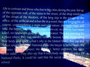 ...from the appreciation centre at the Picos park...