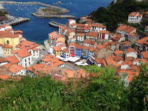 Cudillero on a clear day