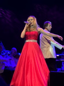Kathryn Jenkins with the National Symphony Orchestra, at the National Arboretum, Westonbirt, tetbury, Gloucestershire