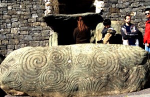 Entrance stone to Newgrange Tomb