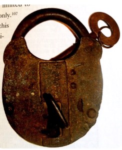 Old Kilmainham cell lock such as those all removed by the women detained during the Civil War