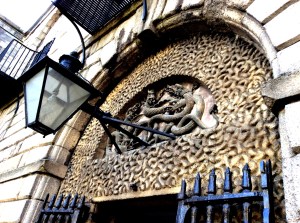 Above the entrance to Kilmainham Gaol