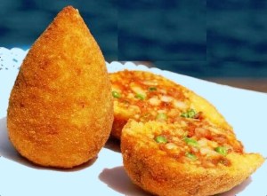 Meet Arancino, stuffed rice mounds filled with your choice of goodies...